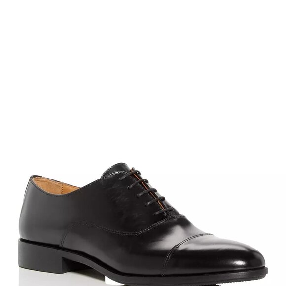 Hugo Boss Eastside Cap Toe Oxfords- Black 8 - Picture 1 of 1